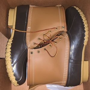 Mens 8” L.L. Bean Boots Tan 12M